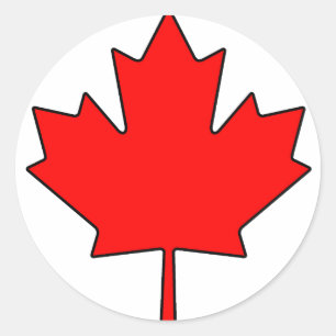 Nationaal symbool van Canadese Maple Leaf Canada Ronde Sticker