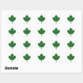 Nationaal symbool van Canadese Maple Leaf Canada Ronde Sticker (Vel)