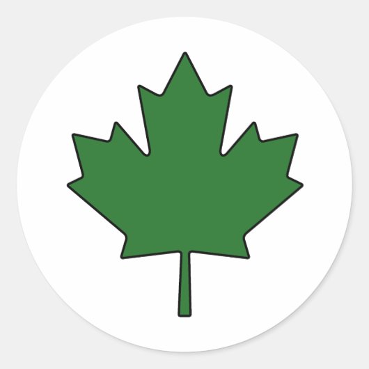 Nationaal symbool van Canadese Maple Leaf Canada Ronde Sticker (Voorkant)