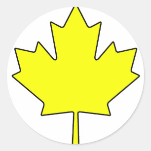 Nationaal symbool van Canadese Maple Leaf Canada Ronde Sticker