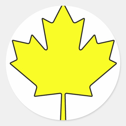 Nationaal symbool van Canadese Maple Leaf Canada Ronde Sticker (Voorkant)