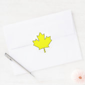 Nationaal symbool van Canadese Maple Leaf Canada Ronde Sticker (Envelop)
