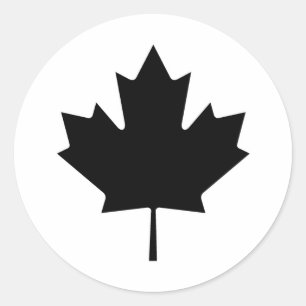 Nationaal symbool van Canadese Maple Leaf Canada Ronde Sticker