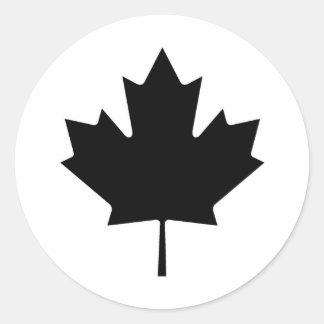 Nationaal symbool van Canadese Maple Leaf Canada Ronde Sticker
