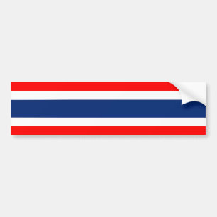 Nationaal symbool van de vlag van Thailand Bumpersticker