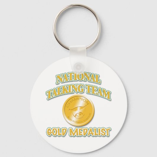 Nationaal Talking Team Gouden Medalist Sleutelhanger (Voorkant)