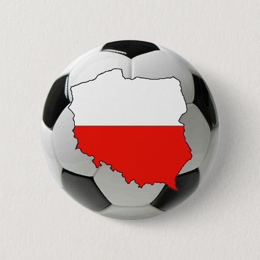 Nationaal team Polen Ronde Button 5,7 Cm (Voorkant)
