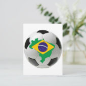 Nationaal team van Brazilië Briefkaart (Staand voorkant)