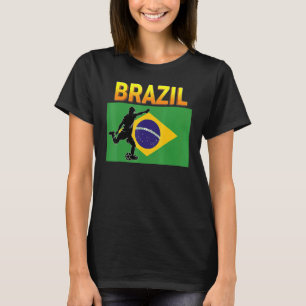 Nationaal team van het Fan-Braziliaanse Football S T-shirt