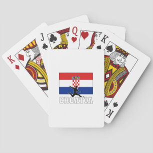 Nationaal team van het Kroatische Football Soccer Pokerkaarten