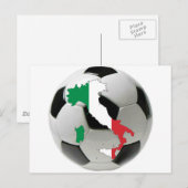 Nationaal team van Italië Briefkaart (Voorkant / Achterkant)
