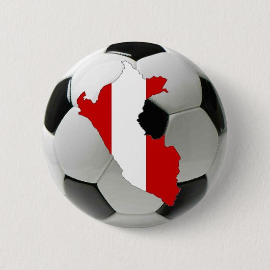 Nationaal team van Peru Ronde Button 5,7 Cm (Voorkant)