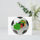 Nationaal team van Zambia Briefkaart (Staand voorkant)