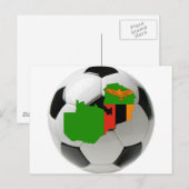 Nationaal team van Zambia Briefkaart (Voorkant / Achterkant)
