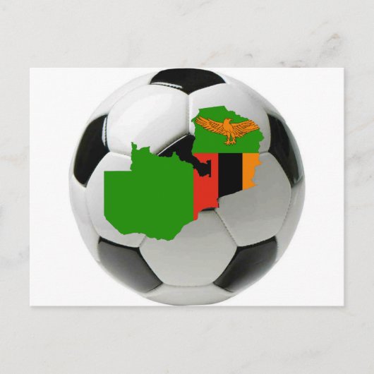 Nationaal team van Zambia Briefkaart (Voorkant)