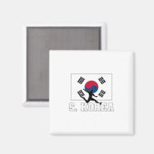 Nationaal team voor Zuid-Korea Magneet (Voorkant / Achterkant)