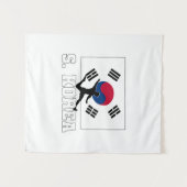 Nationaal team voor Zuid-Korea Wandkleed (Voorkant (horizontaal))