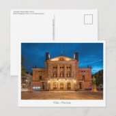 Nationaal theater Oslo Briefkaart (Voorkant / Achterkant)