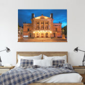 Nationaal theater Oslo Canvas Afdruk (Insitu (Slaapkamer))