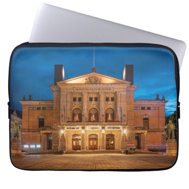 Nationaal theater Oslo Laptop Sleeve (Voorkant)