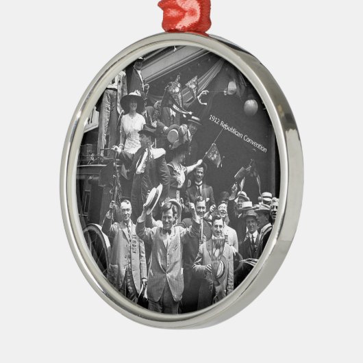 Nationaal Verdrag van 1912, Chicago, IL Metalen Ornament (Links)