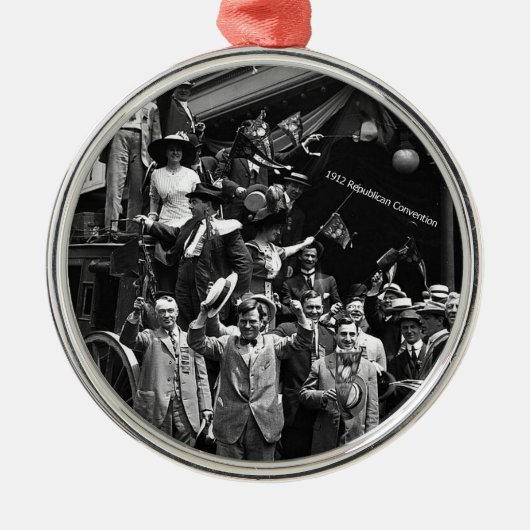 Nationaal Verdrag van 1912, Chicago, IL Metalen Ornament (Voorkant)