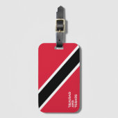 Nationaal vlaggenpatriotticum van Trinidad en Toba Bagagelabel (Voorkant (verticaal))