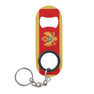 Nationaal vlaggenpatriottisch Montenegro Mini Flessenopener