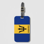 Nationaal vlaggenstaatgebied van Barbados Bagagelabel (Voorkant (verticaal))