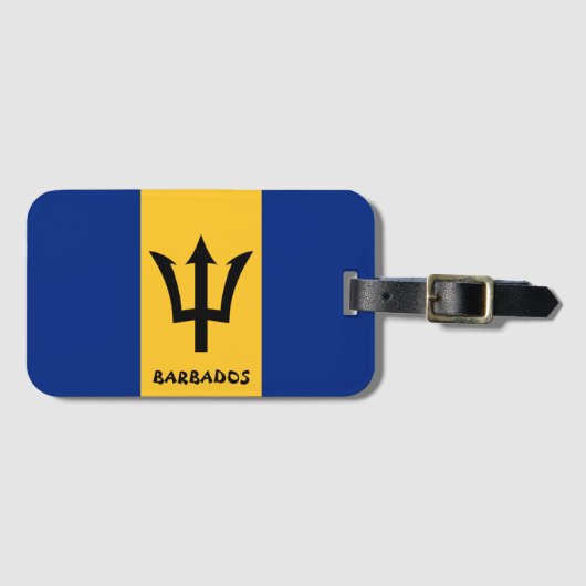 Nationaal vlaggenstaatgebied van Barbados Bagagelabel (Voorkant (horizontaal))