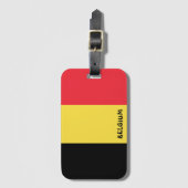 Nationaal vlaggenstaatpatriottisch België Bagagelabel (Voorkant (verticaal))