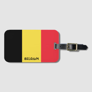 Nationaal vlaggenstaatpatriottisch België Bagagelabel