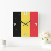 Nationaal vlaggenstaatpatriottisch België Vierkante Klok (Huis)