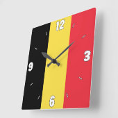 Nationaal vlaggenstaatpatriottisch België Vierkante Klok (Hoek)