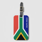 Nationaal vlaggenstaatpatriottisch Zuid-Afrika Bagagelabel (Voorkant (verticaal))