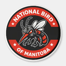 Nationaal Vogel van Manitoba Grappige Mug 3" magne
