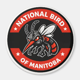 Nationaal Vogel van Manitoba Grappige Mug 3" magne Magneet