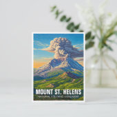 Nationaal Volkanisch Monument voor St Helens Briefkaart (Staand voorkant)