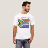 Nationaal volkslied van Zuid-Afrika T-shirt (Voorkant volledig)