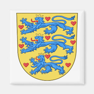Nationaal wapen van Denemarken (geen kroon) Magneet