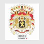 nationaal wapenschild van belgië sticker (Vel)