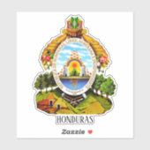 Nationaal wapenschild van Honduras Sticker (Vel)
