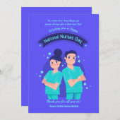 Nationaal Wenskaart voor de dag van de verpleging (Voorkant / Achterkant)