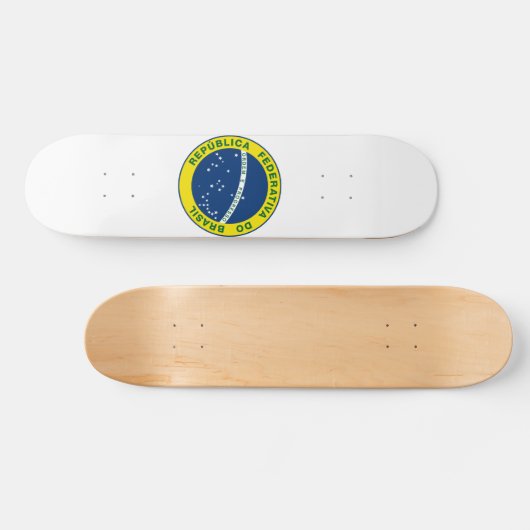 Nationaal zegel van Brazilië Skateboard (Horizontaal)