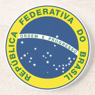 Nationaal zegel van Brazilië Zandsteen Onderzetter