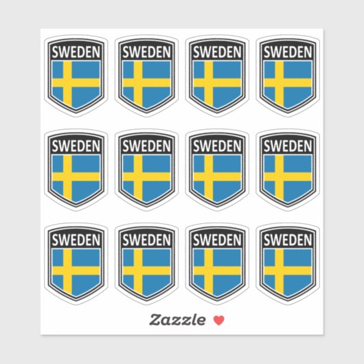 Nationaal - Zweden Sticker (Vel)