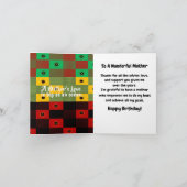 National African American Mam Birthday Kaart (Binnen)