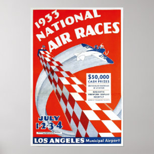 National Air Races, 1933.  Adverteren Poster