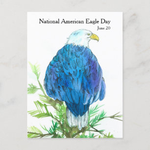 National American Eagle Day Juni 20 Wildlife Briefkaart