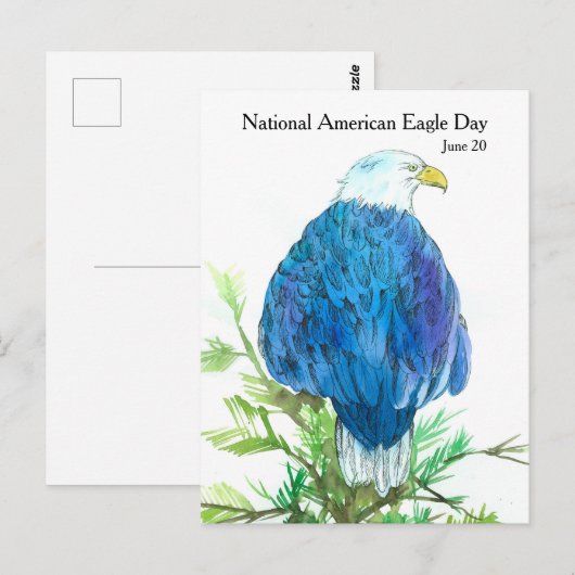 National American Eagle Day Juni 20 Wildlife Briefkaart (Voorkant / Achterkant)
